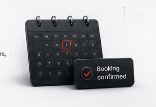 Calendar with a confirmed booking