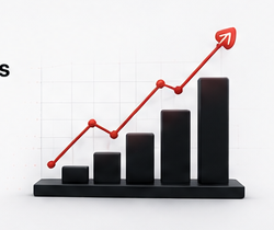 Rising revenue chart